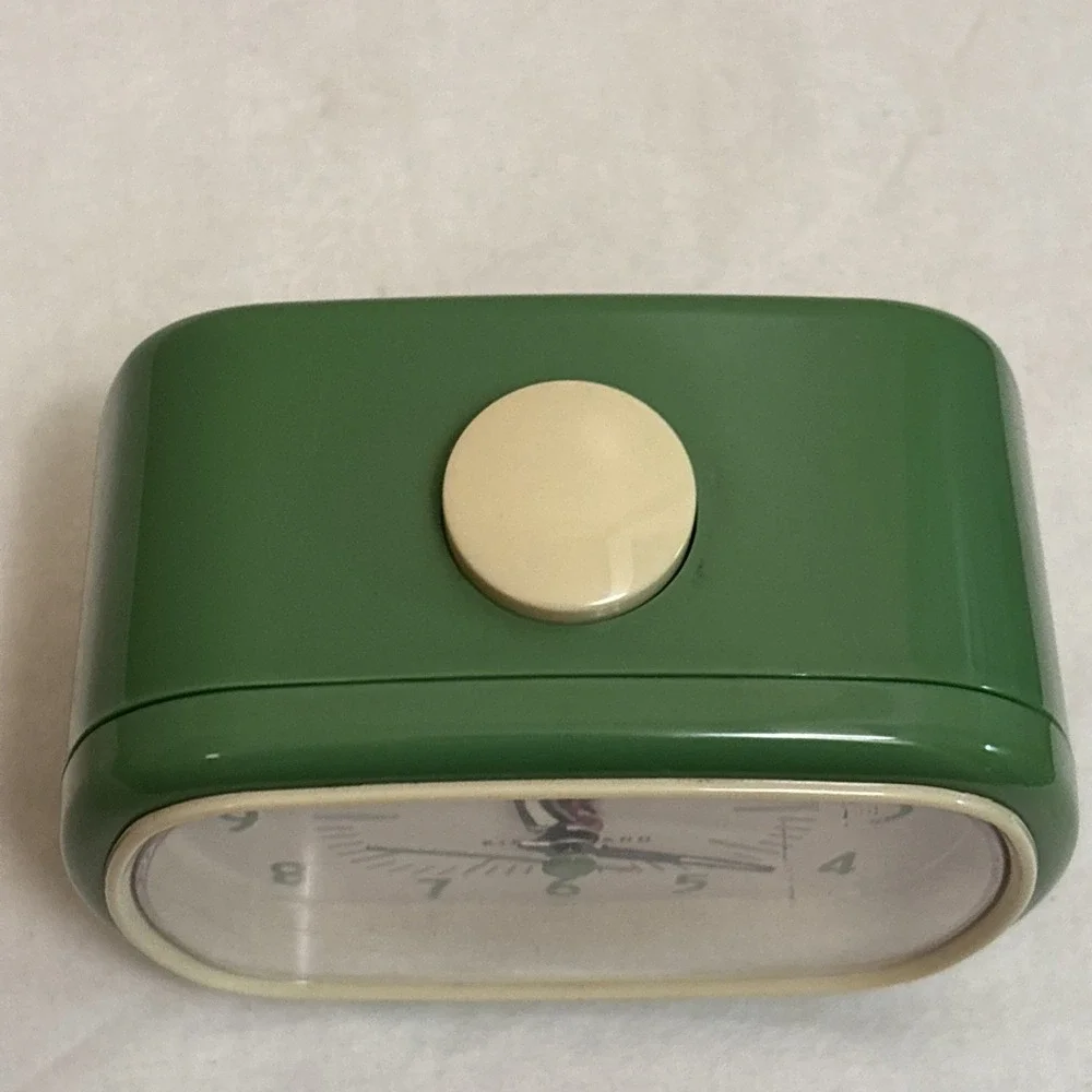 Kikkerland Retro Alarm Clock Vintage Style Green Not Working Display Piece